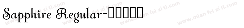 Sapphire Regular字体转换